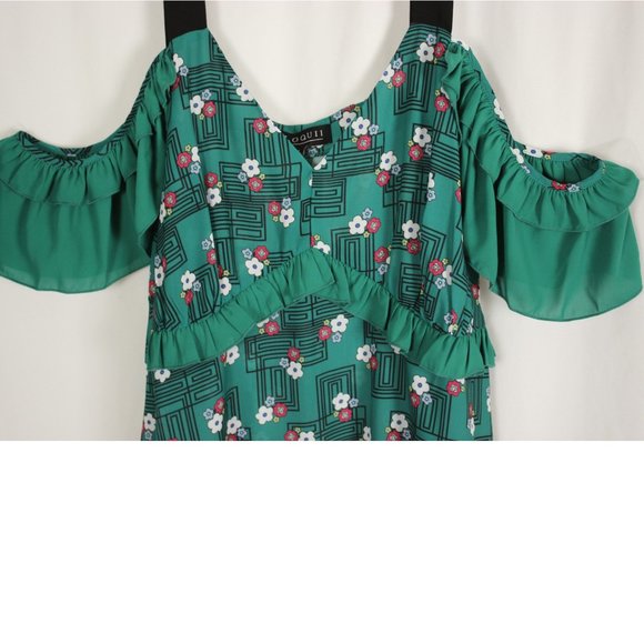 NWT Eloquii Floral Off Shoulder Top Size 18 - Picture 4 of 11